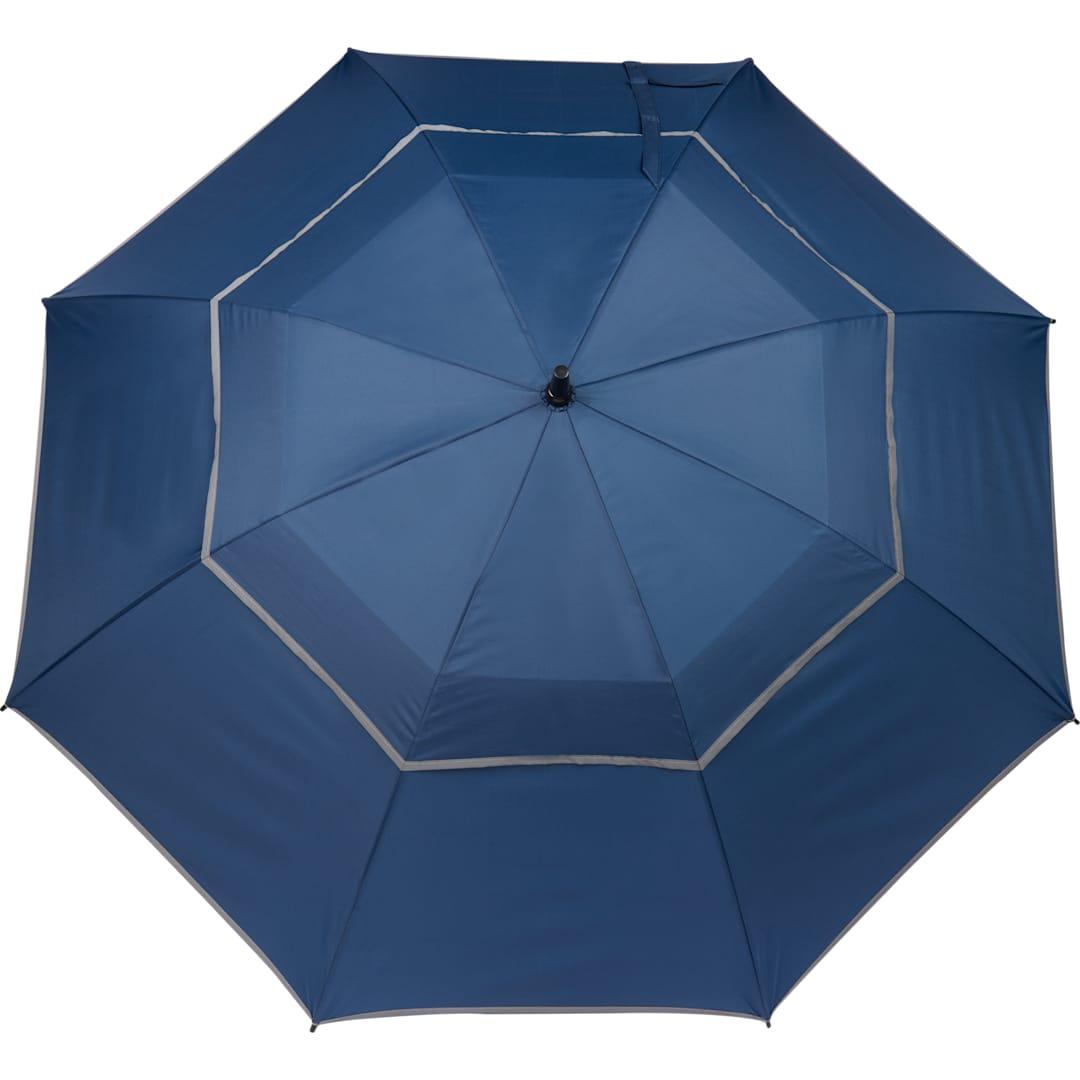 62 Rpet golf umbrella w/ reflective trim Black miniatura 29