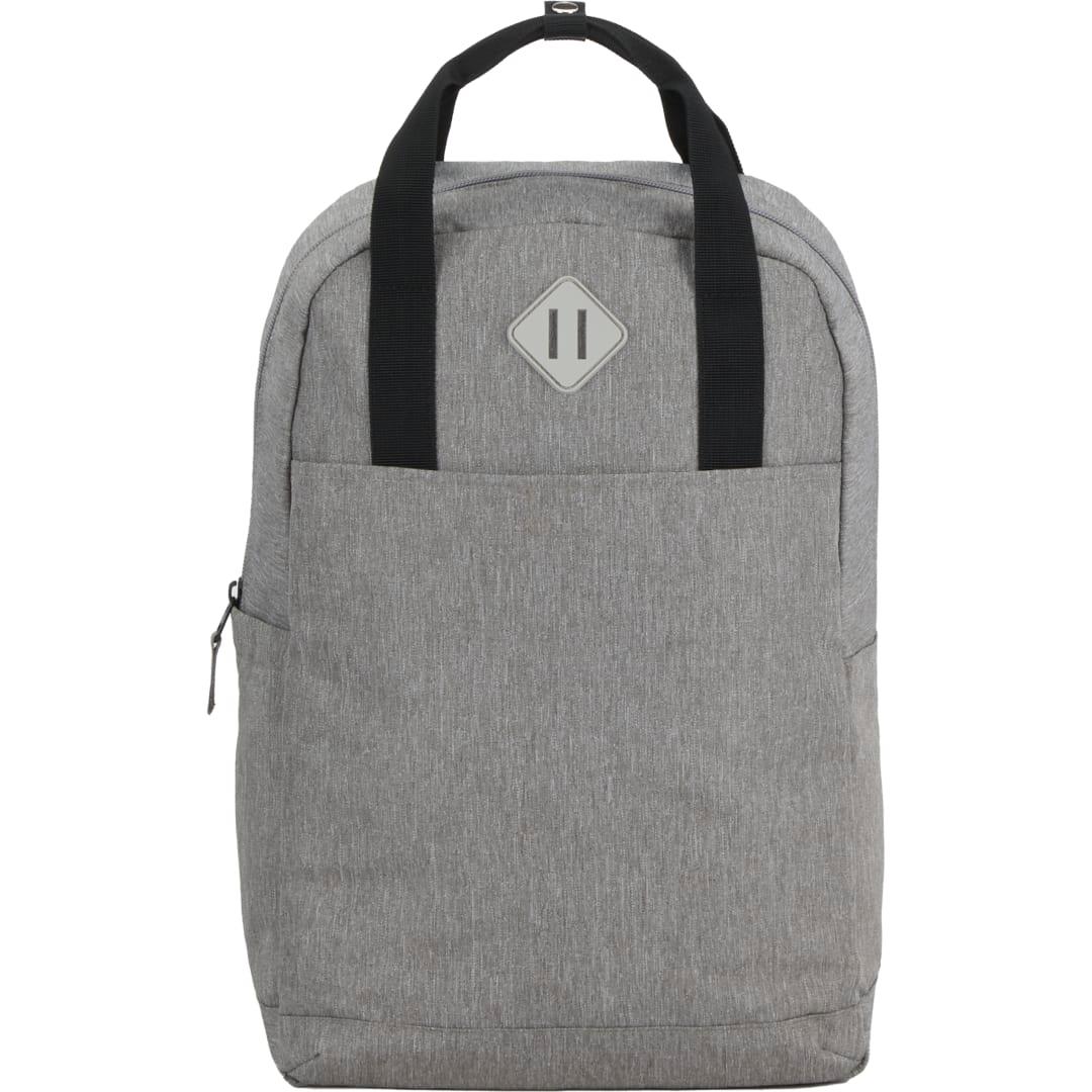 Lanier recycled 15 laptop backpack Grey front