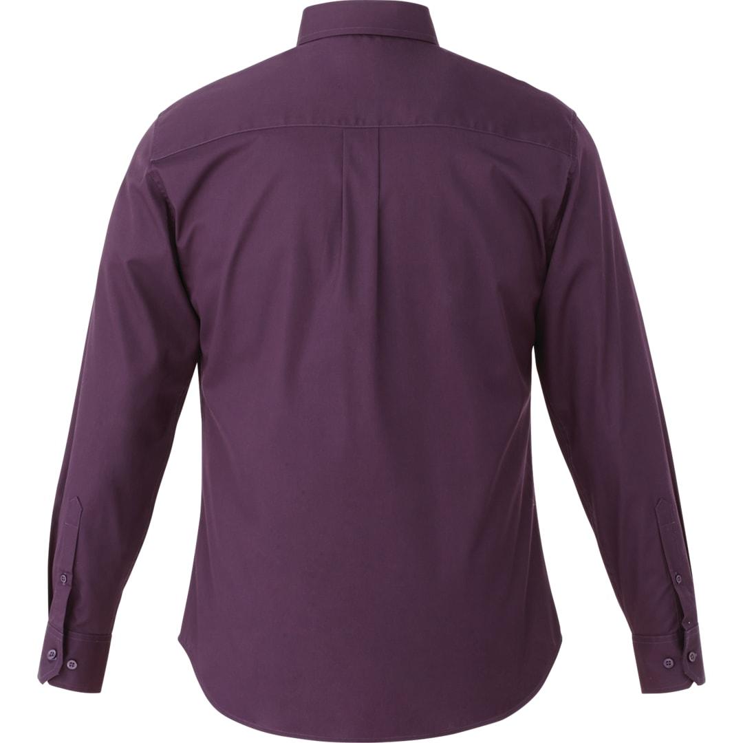 Mens wilshire long sleeve shirt tall Black miniatura 7