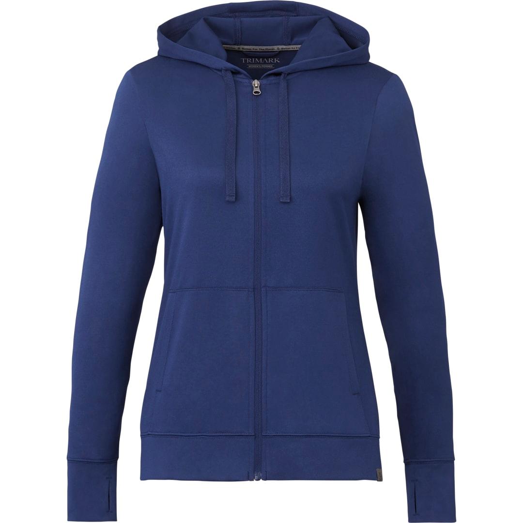 Womens lavar eco knit full zip hoody Navy Blue miniatura 5