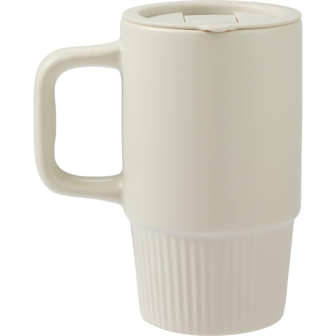 Camden 13oz ceramic mug w/ lid Black miniatura 24