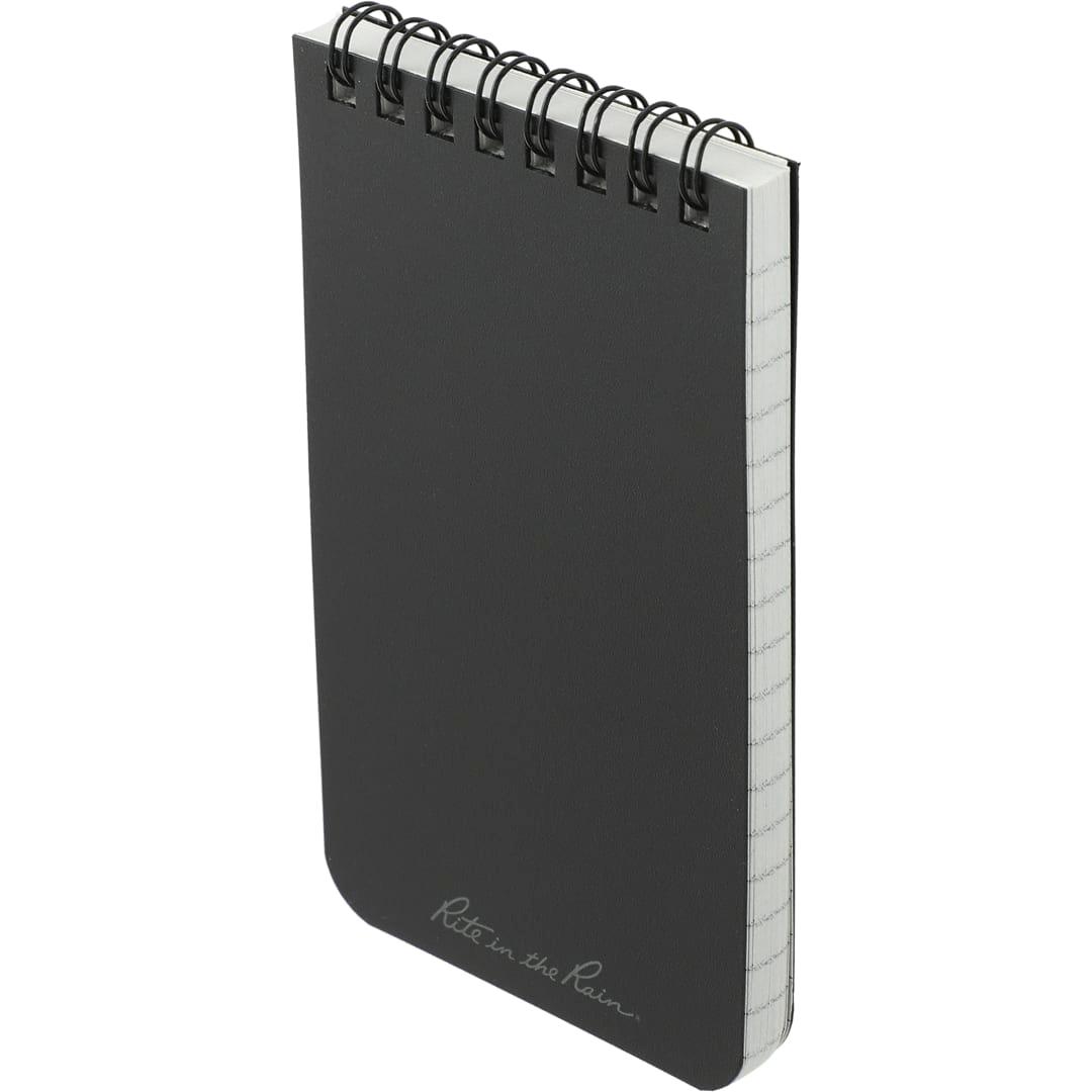 3 X 5 rite in the rain top spiral notebook Black miniatura 8