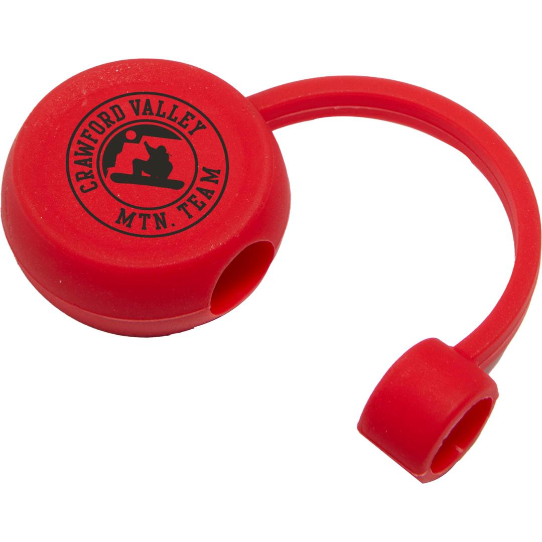 Recycled silicone straw topper Black miniatura 10