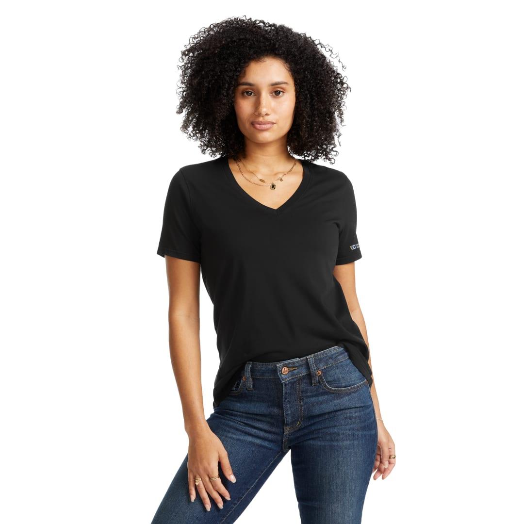 American giant classic cotton v-neck t - womens White miniatura 25