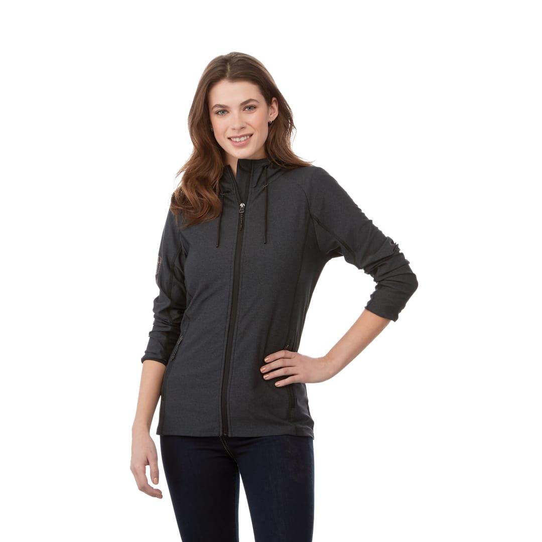 Womens kaiser knit jacket Red front