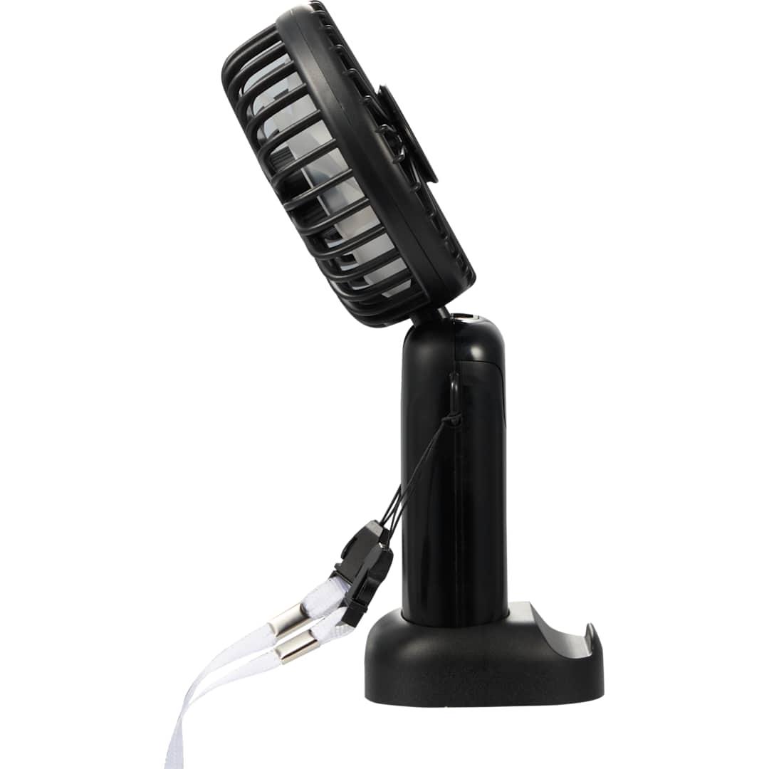 Rechargeable 100% rabs personal led fan Black thumbnail 6