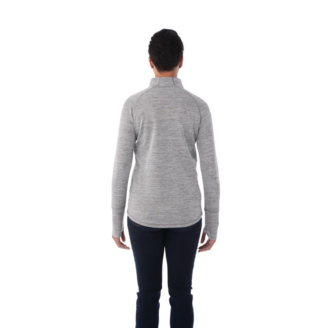 Womens crane knit half zip Blue miniatura 8