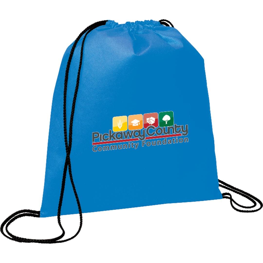 Evergreen non-woven drawstring bag Black miniatura 20