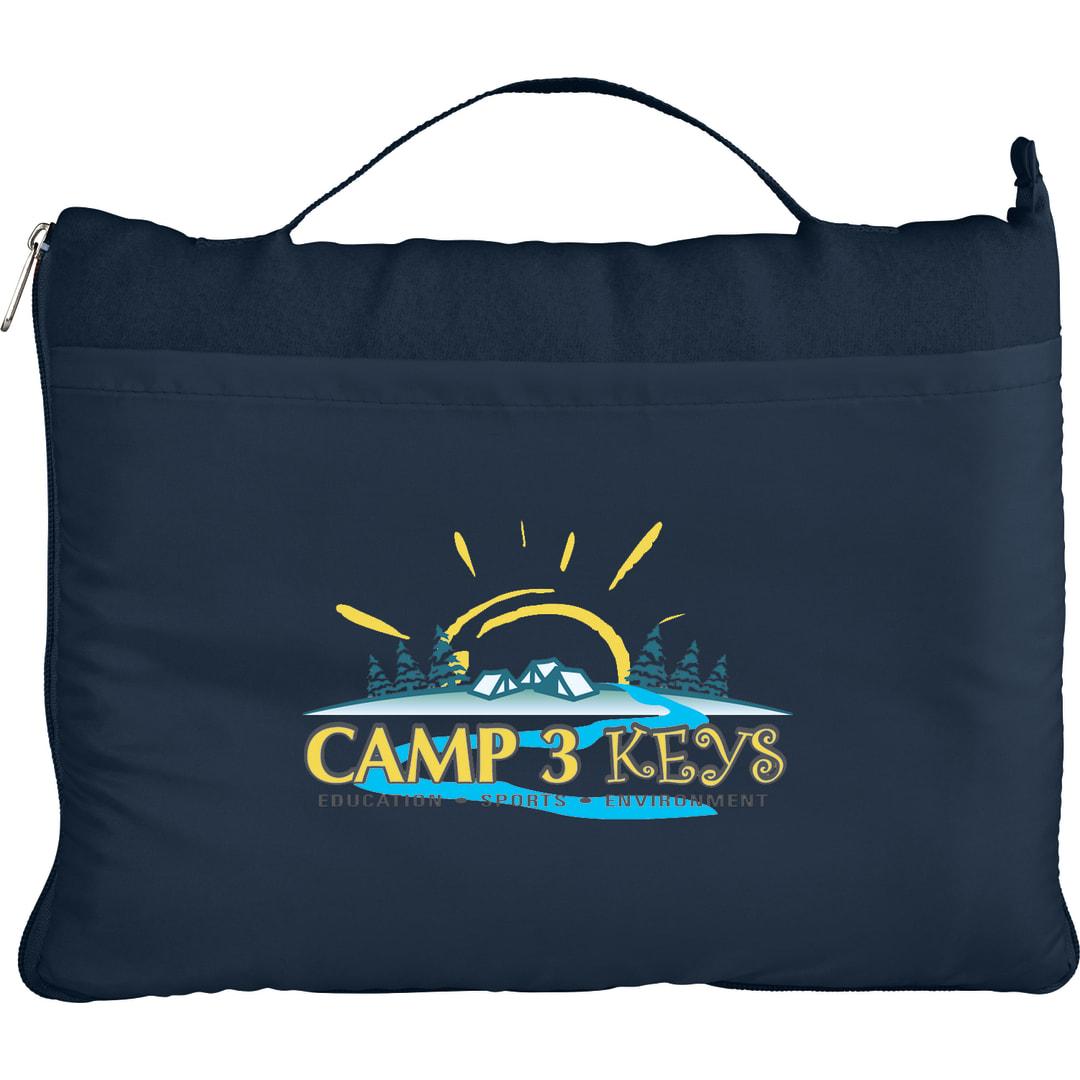 Roam fleece blanket Navy Blue miniatura 5