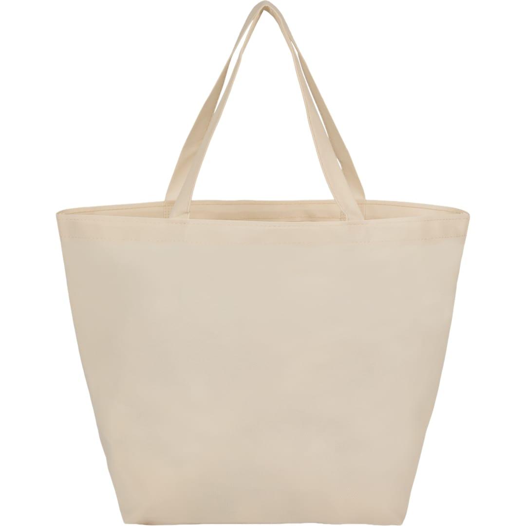 Yaya 100% recycled budget non woven shopper tote Black miniatura 13