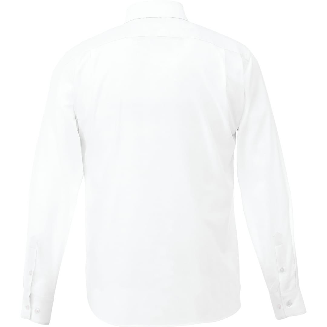 Mens pierce long sleeve shirt White front