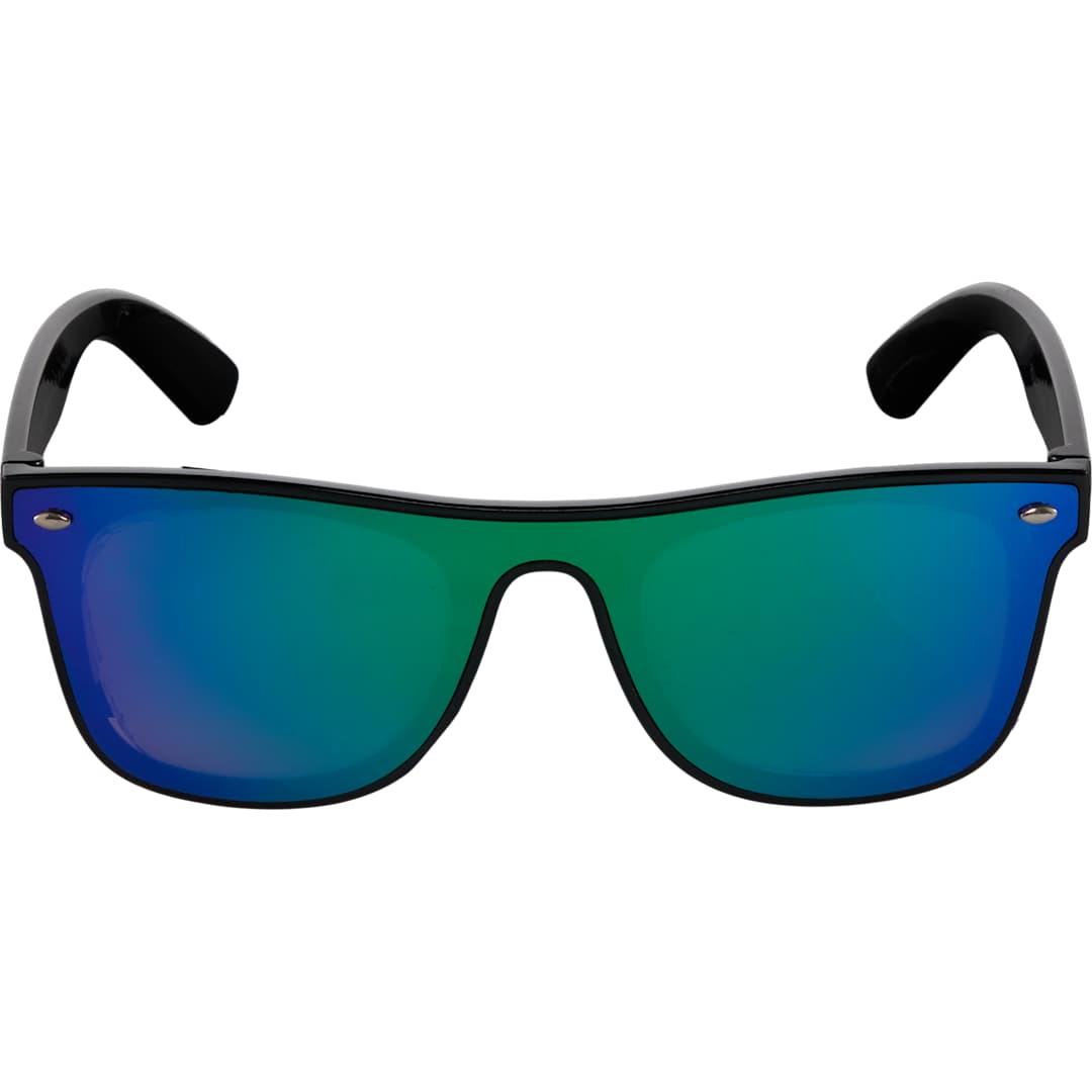 Samson recycled single-lens sunglasses Black front
