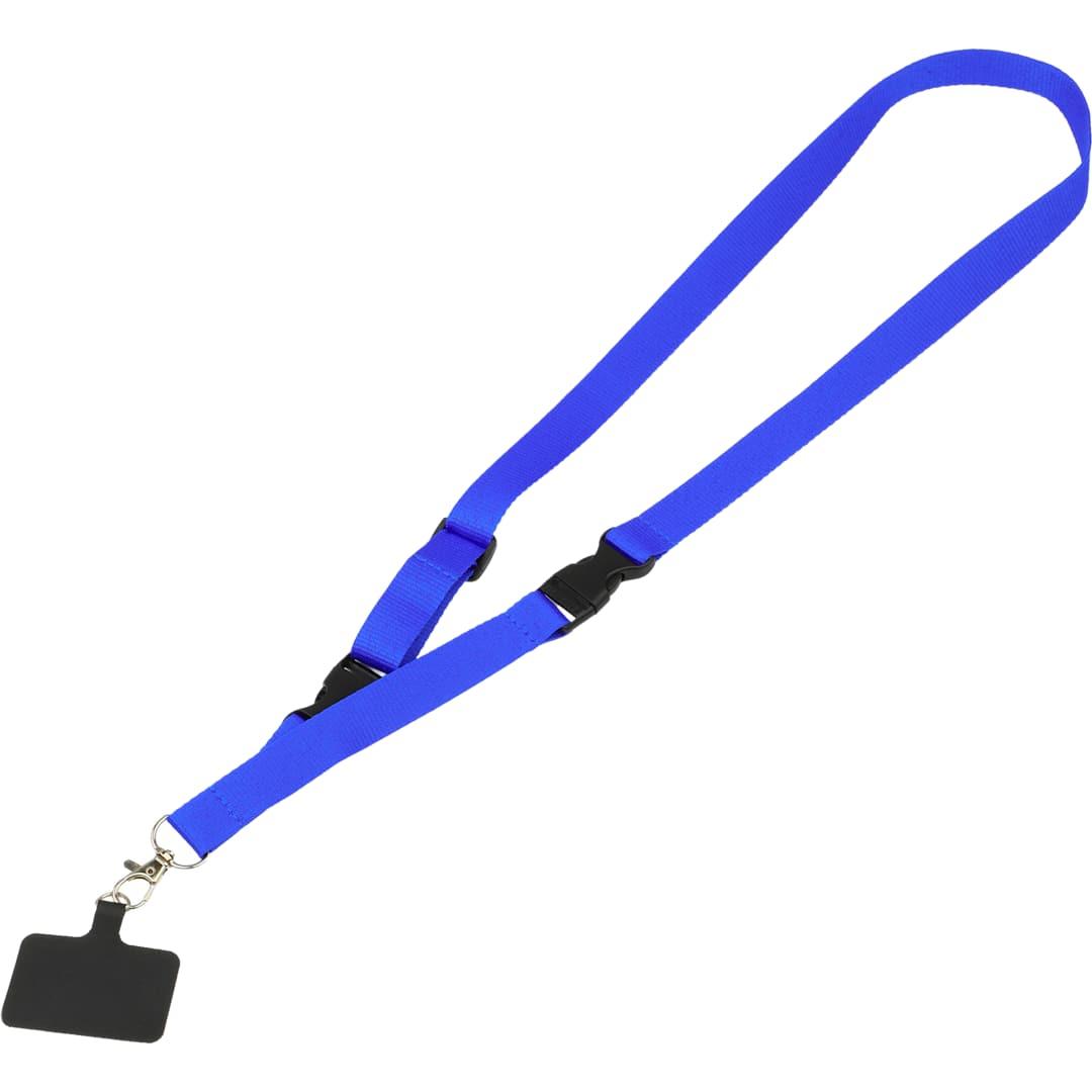 Adjustable recycled phone lanyard Black miniatura 22