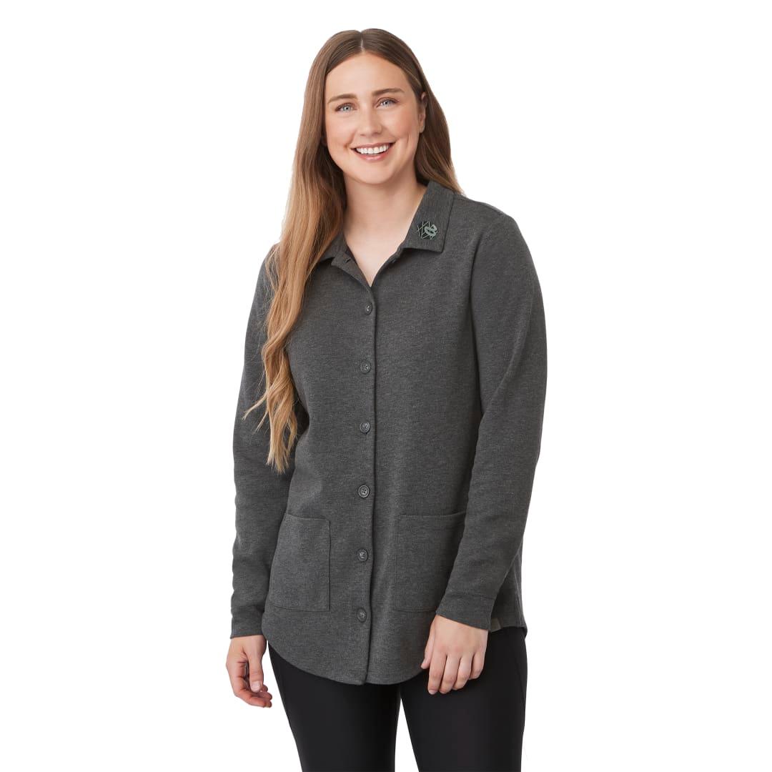 Rigi eco knit button cardi - womens Black miniatura 10