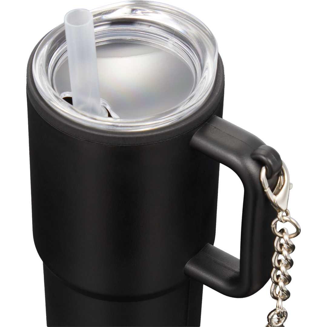 Shot glass tumbler w/ keychain 4oz Black miniatura 4