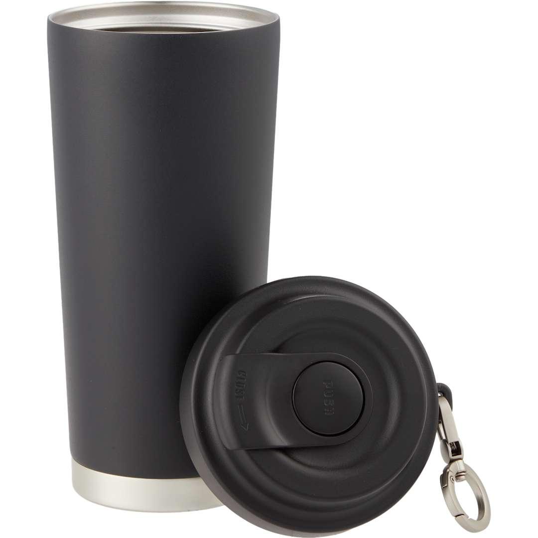 Haley vacuum tumbler one touch opening lid 16oz Black miniatura 6