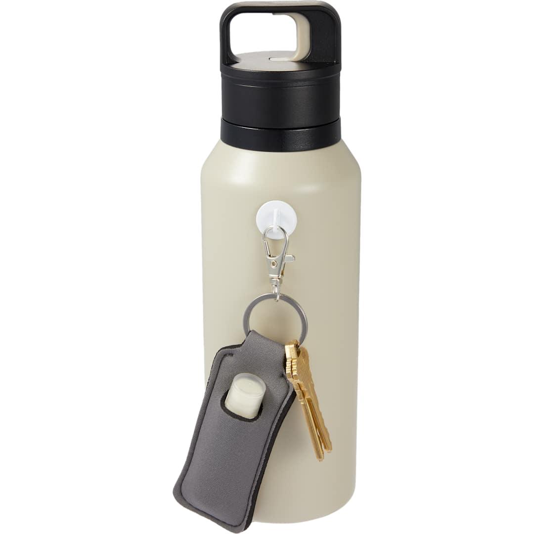 Bottle charm w/ neoprene chapstick holder Black miniatura 16