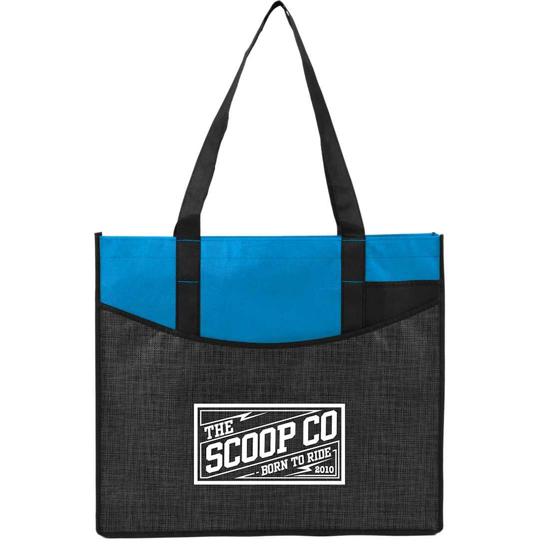 Brooke recycled non-woven convention tote Blue miniatura 14