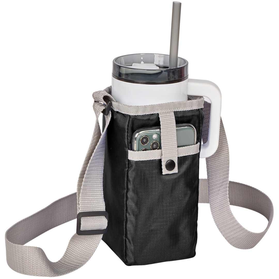 Insulated bottle sling Black miniatura 3