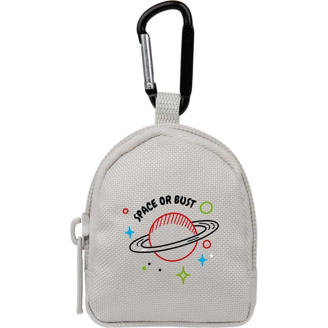 Mini backpack bag charm Natural miniatura 15