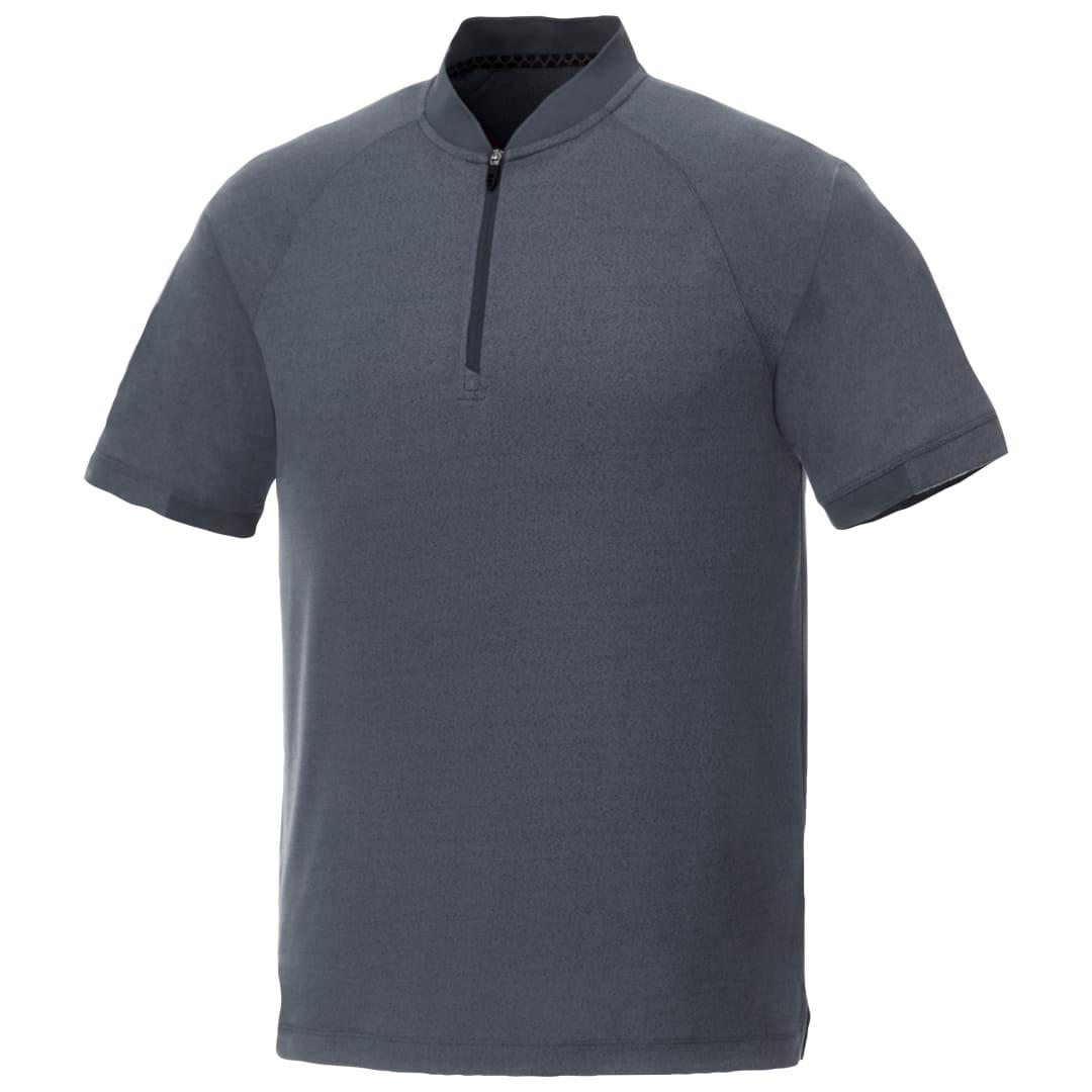 Mens kinport ss stand collar polo Wine miniatura 16