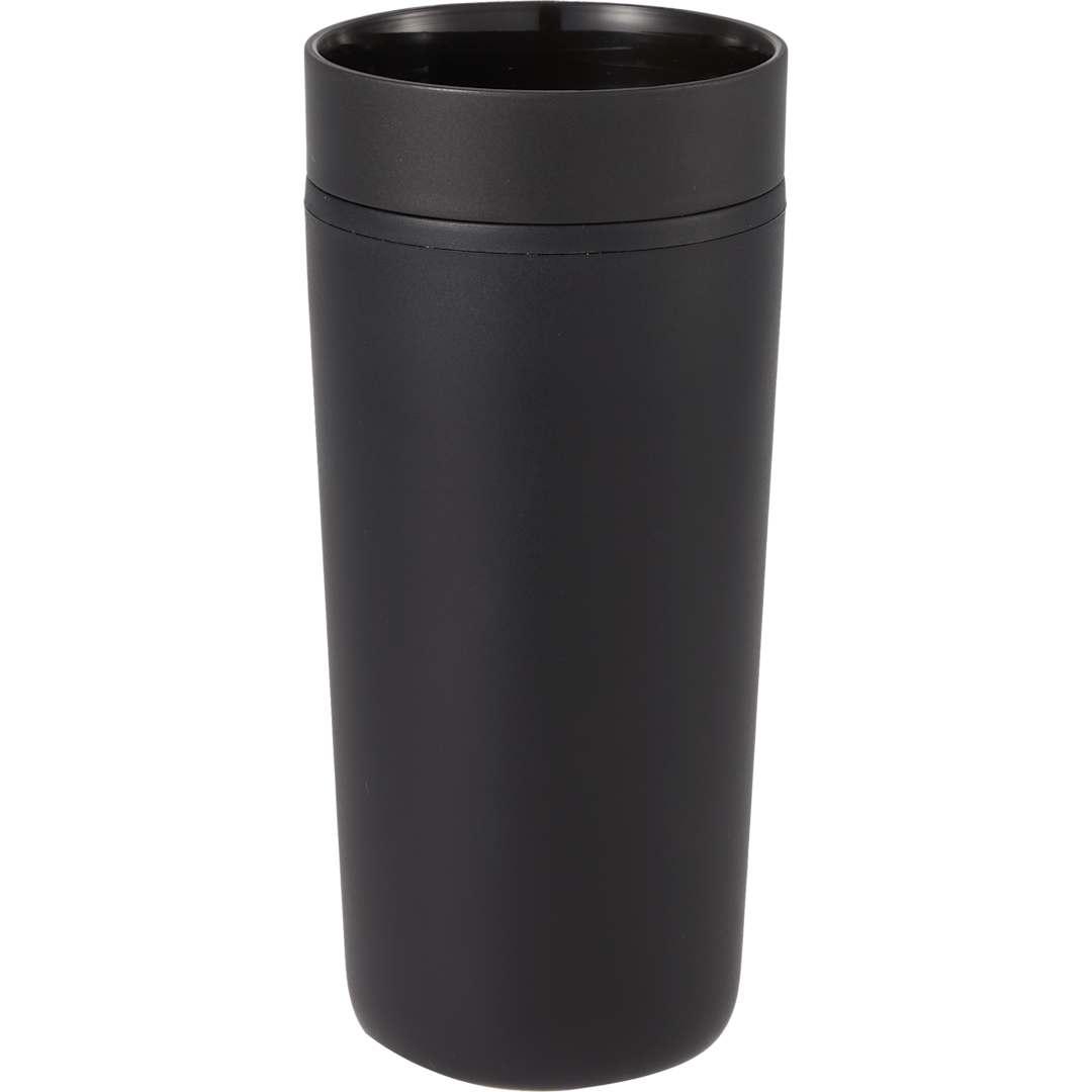 Lola recycled tumbler w/ 360 degree lid 16 oz Black miniatura 3