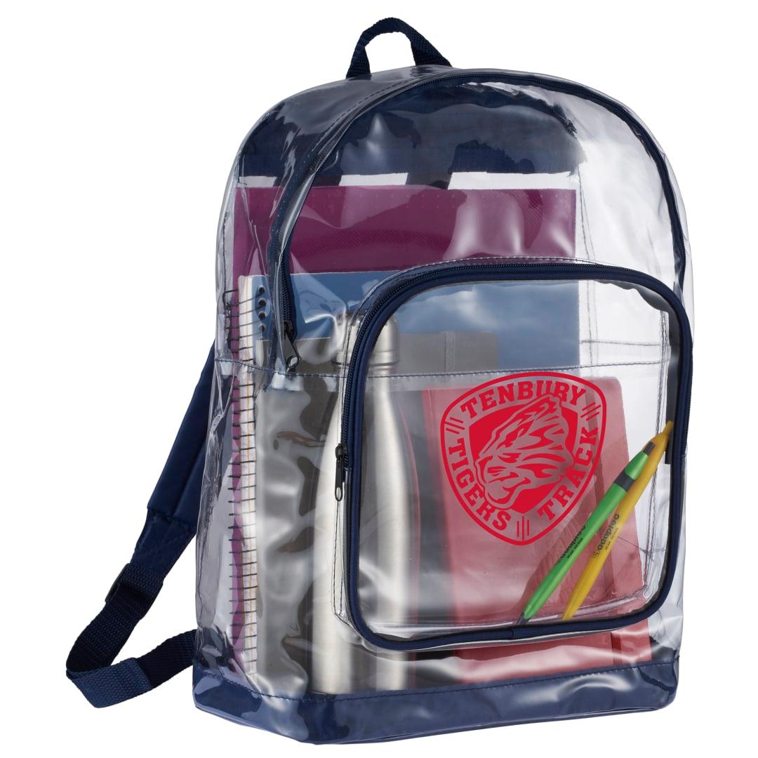 Rally clear backpack Black miniatura 18
