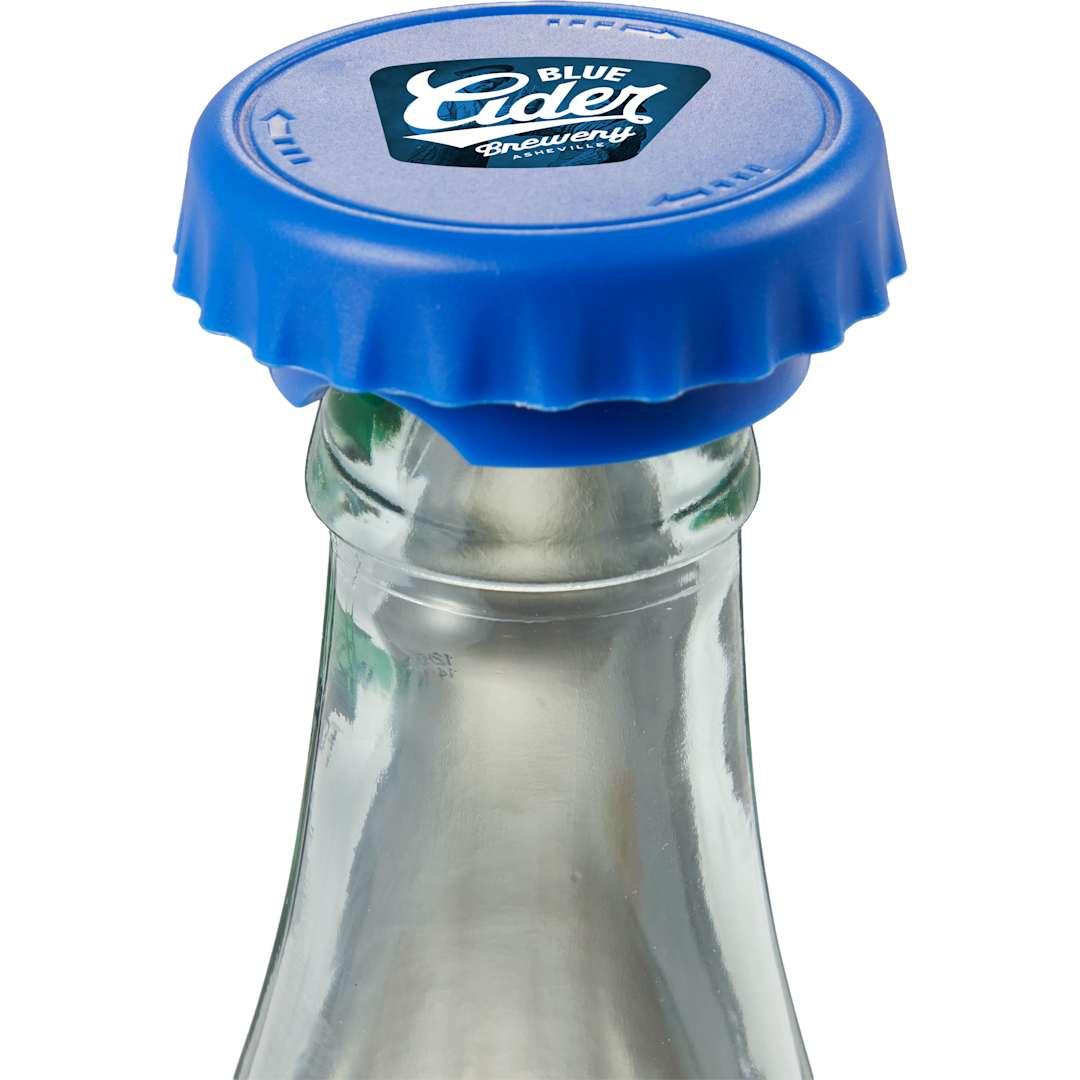 Recycled bottle topper & opener Black miniatura 14
