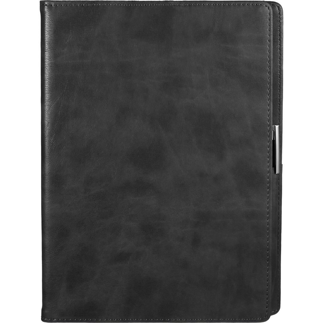 7 X 10 fsc® recycled morano refillable journal Black miniatura 4