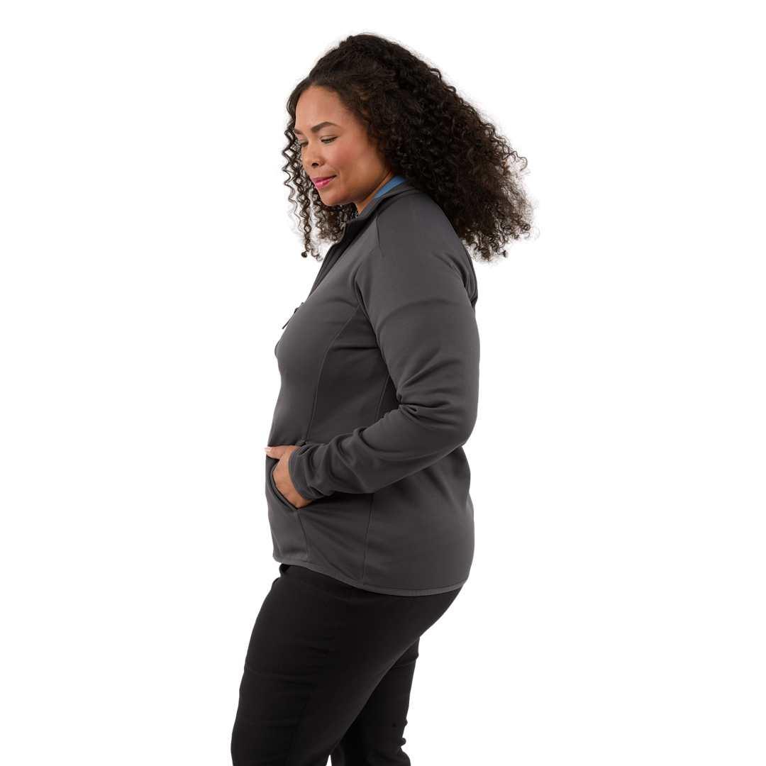 Telica brush back fleece jacket - womens Blue miniatura 11