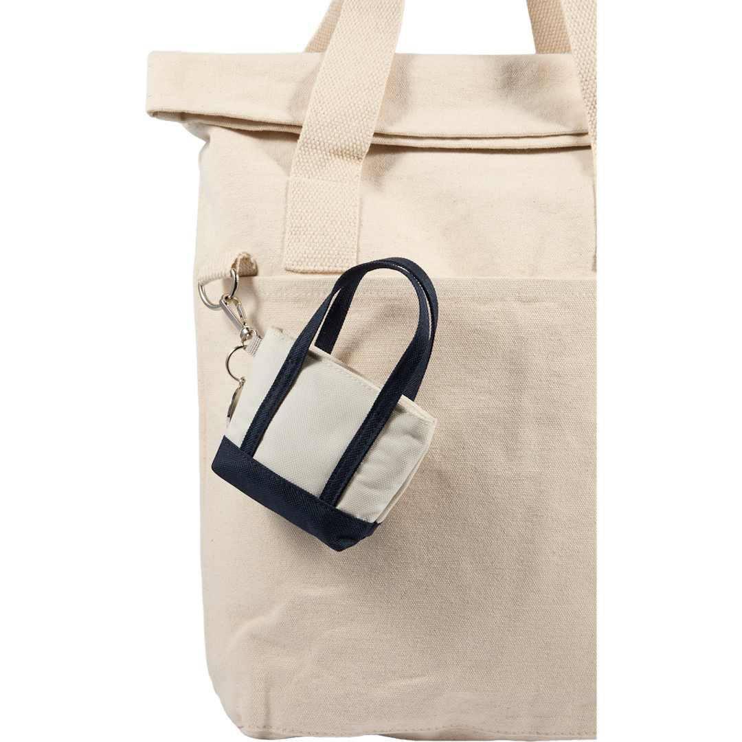 Mini tote bag charm Black miniatura 21