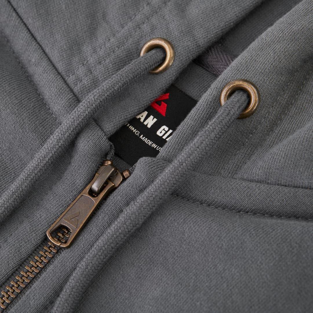 American giant classic full zip hoody - womens Grey miniatura 11