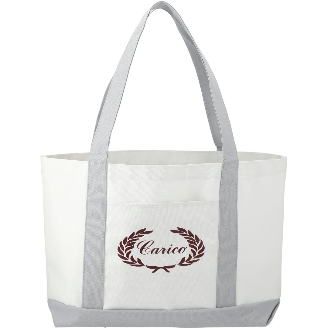 Large canvas tote bag White miniatura 22