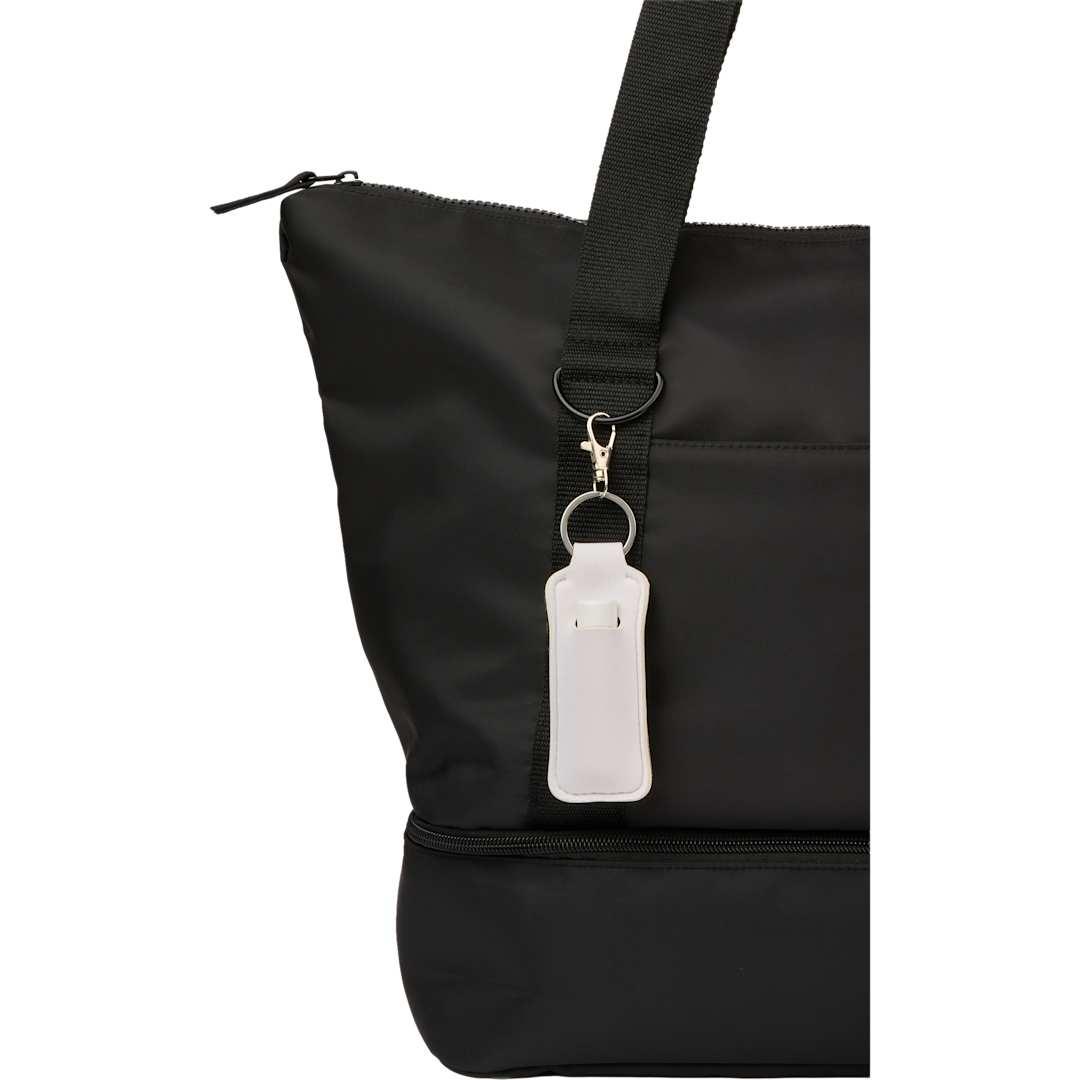 Bottle charm w/ neoprene chapstick holder Black miniatura 48