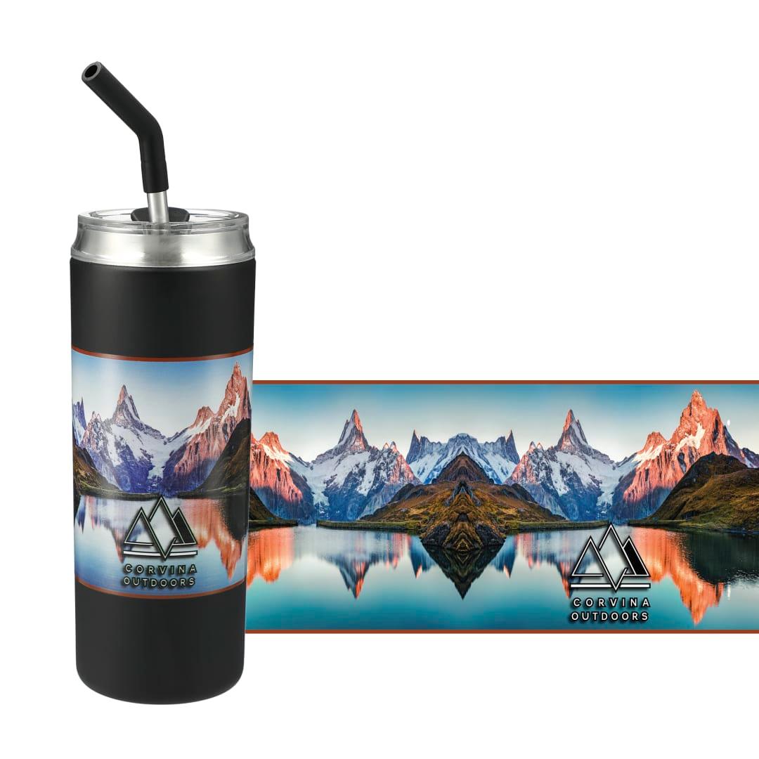 Marka copper vac tumbler w/ ss straw 20oz Black miniatura 10