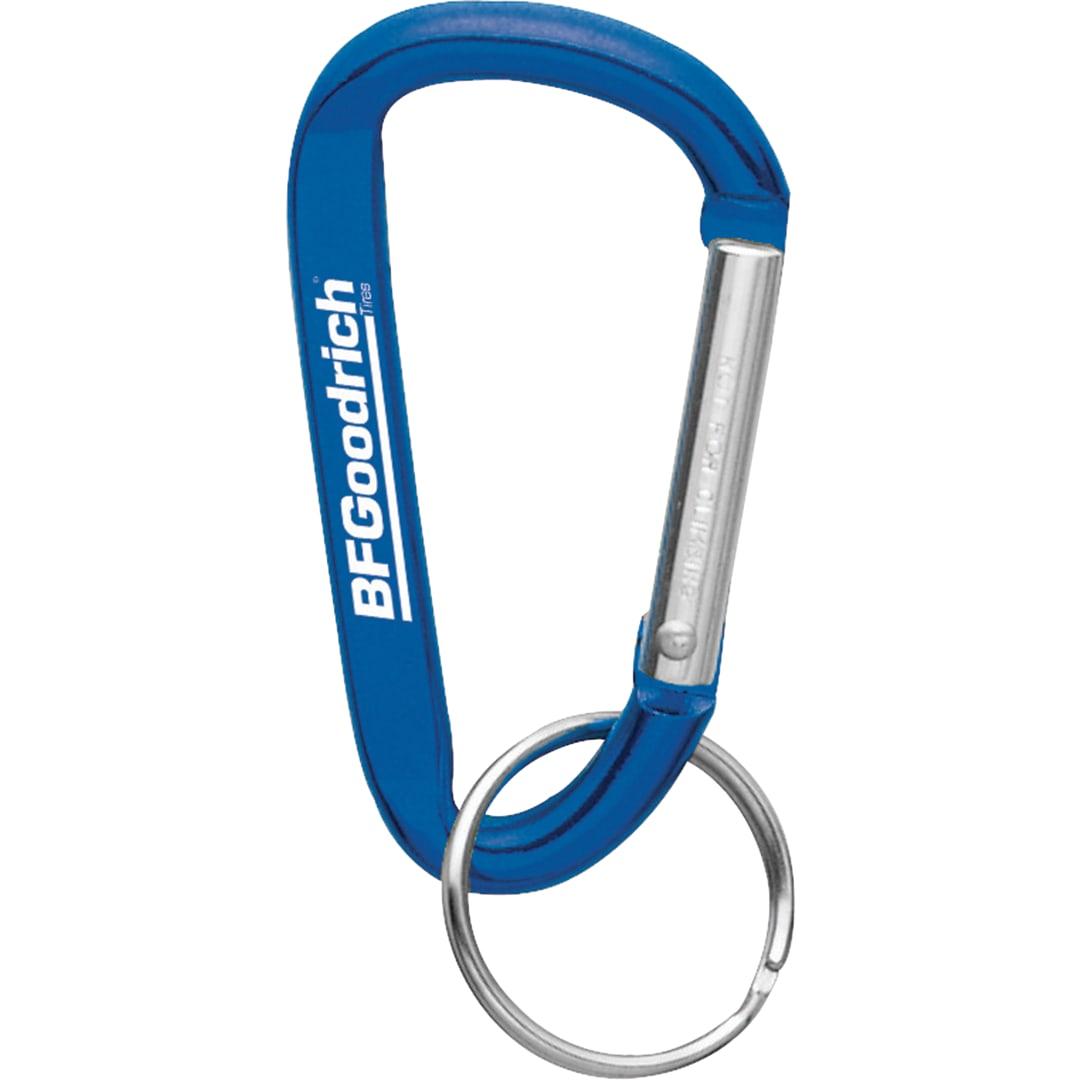 Small carabiner key ring Red miniatura 7
