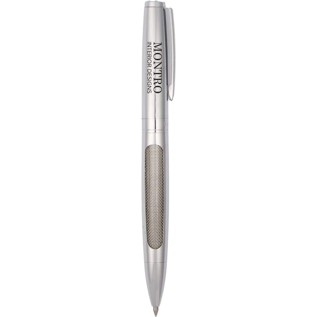 Luxe recycled stainless steel ballpoint Black miniatura 7