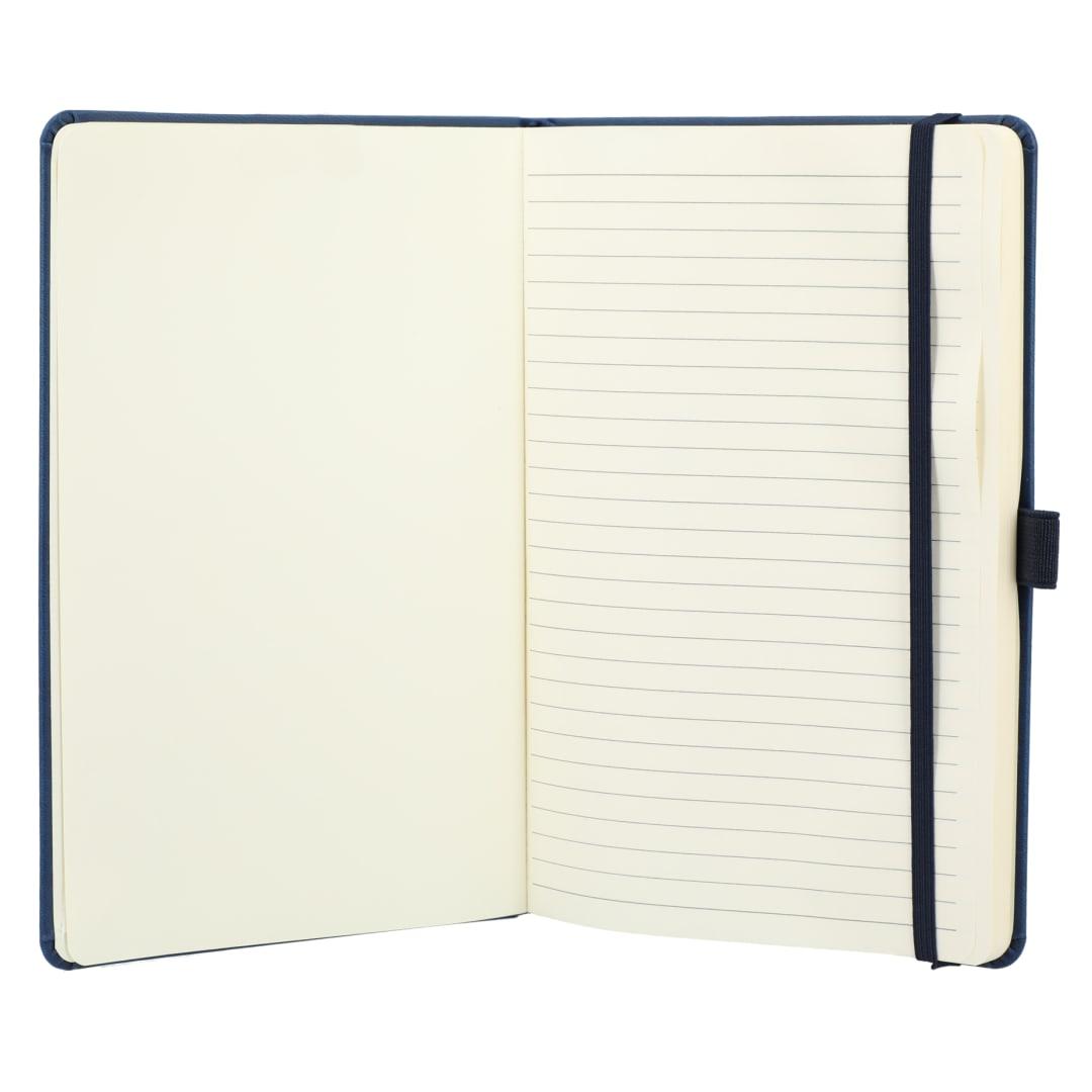 5.5 X 8.5 mano recycled hard bound journal Black miniatura 12