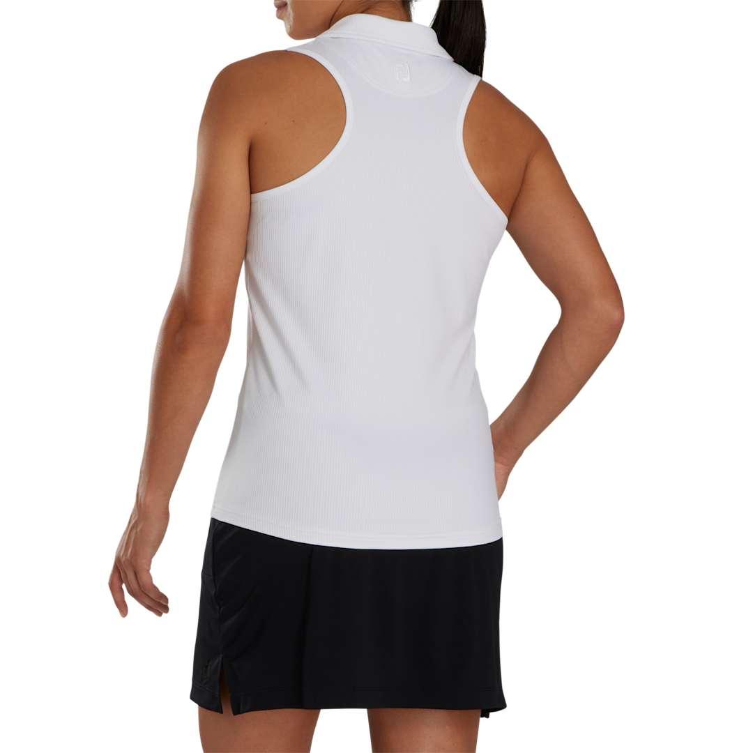 Footjoy womens racerback tank polo White miniatura 4