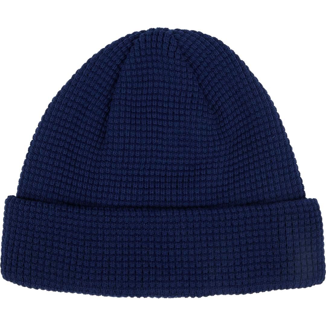 Recycled waffle beanie - unisex Blue miniatura 3