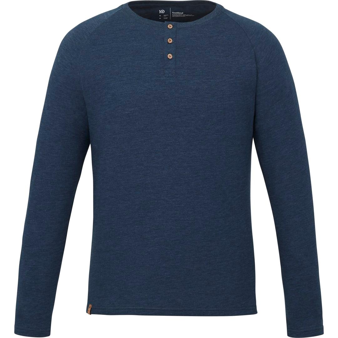 Tentree treeblend classic henley longsleeve - mens Turquoise miniatura 3