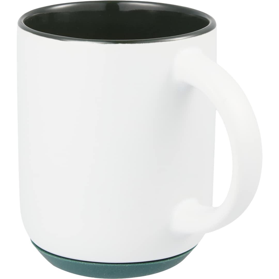Isaac ceramic mug w/ rubber bottom 14oz White thumbnail 16