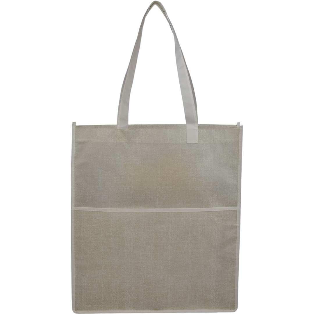 Apollo recycled non-woven convention tote Black miniatura 13