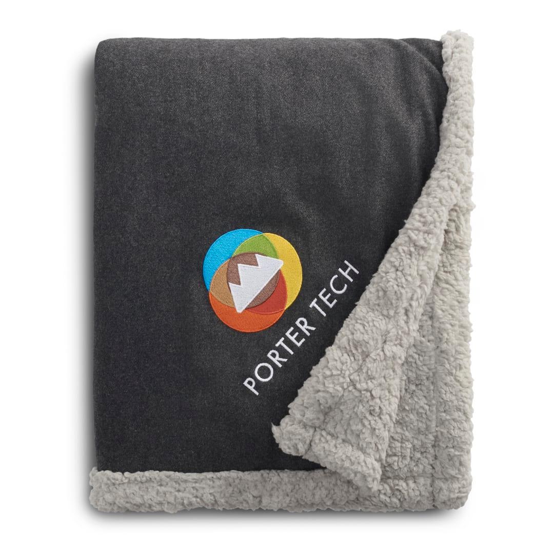 Field & co.® oversized wool sherpa blanket Dark Gray miniatura 15