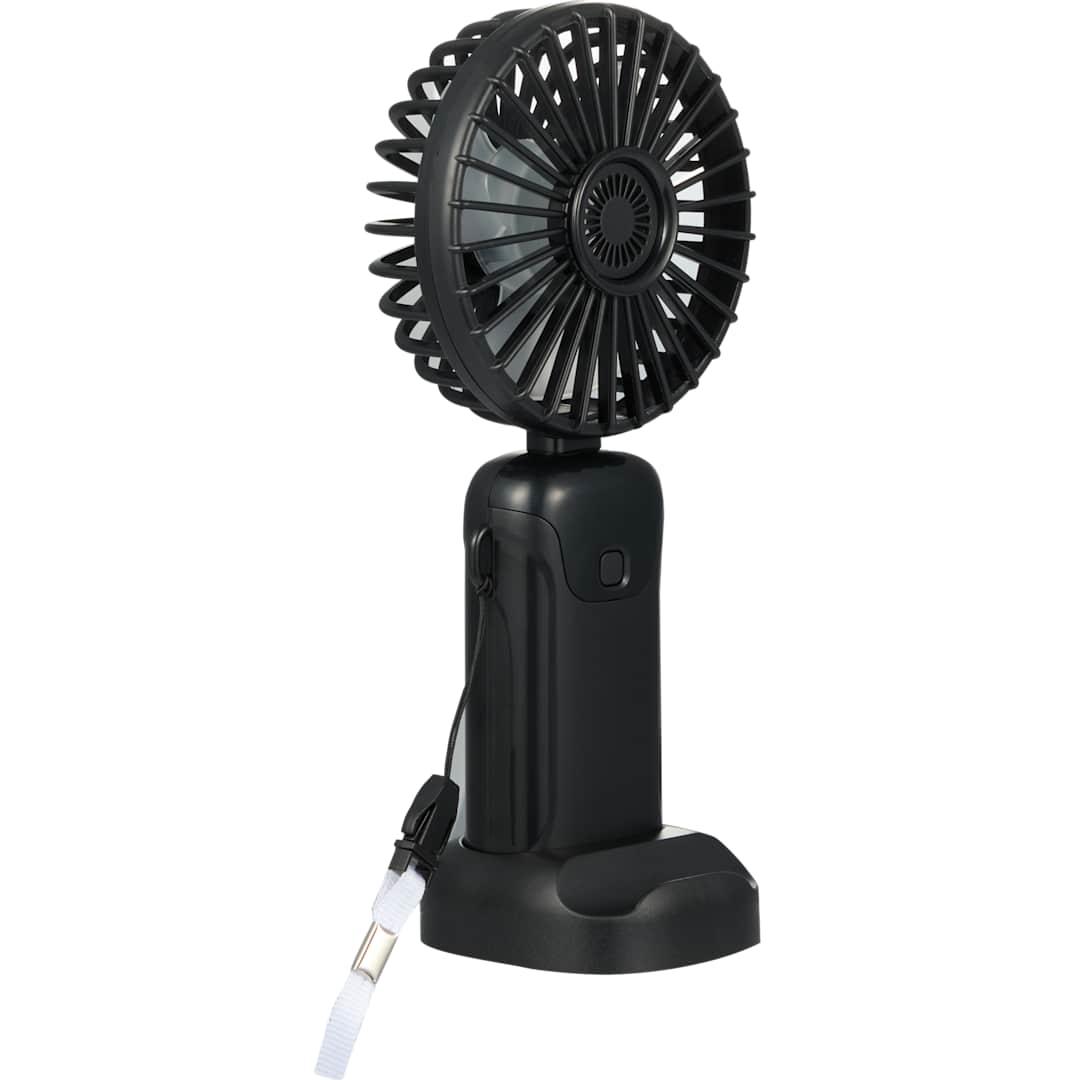 Rechargeable 100% rabs personal led fan Black thumbnail 2