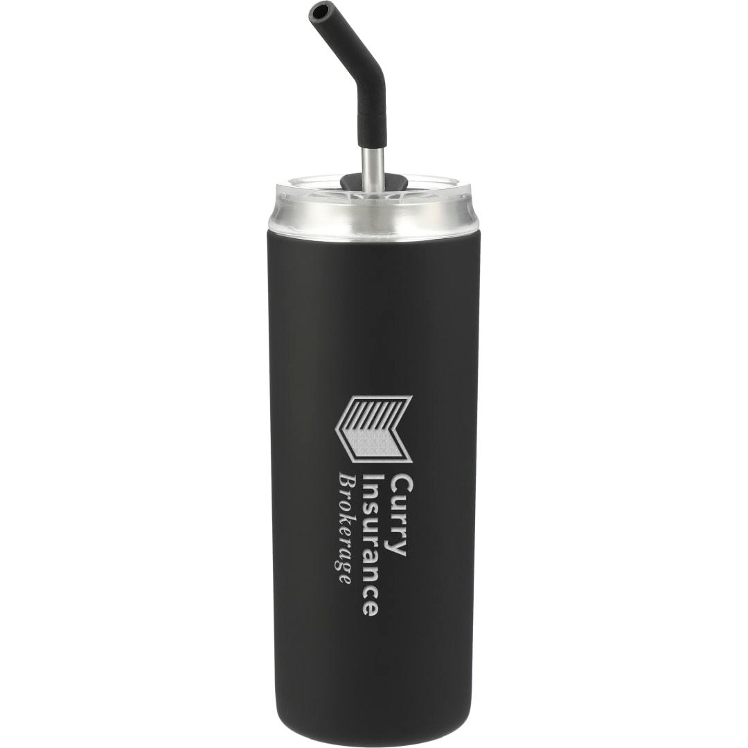 Marka copper vac tumbler w/ ss straw 20oz Black miniatura 8