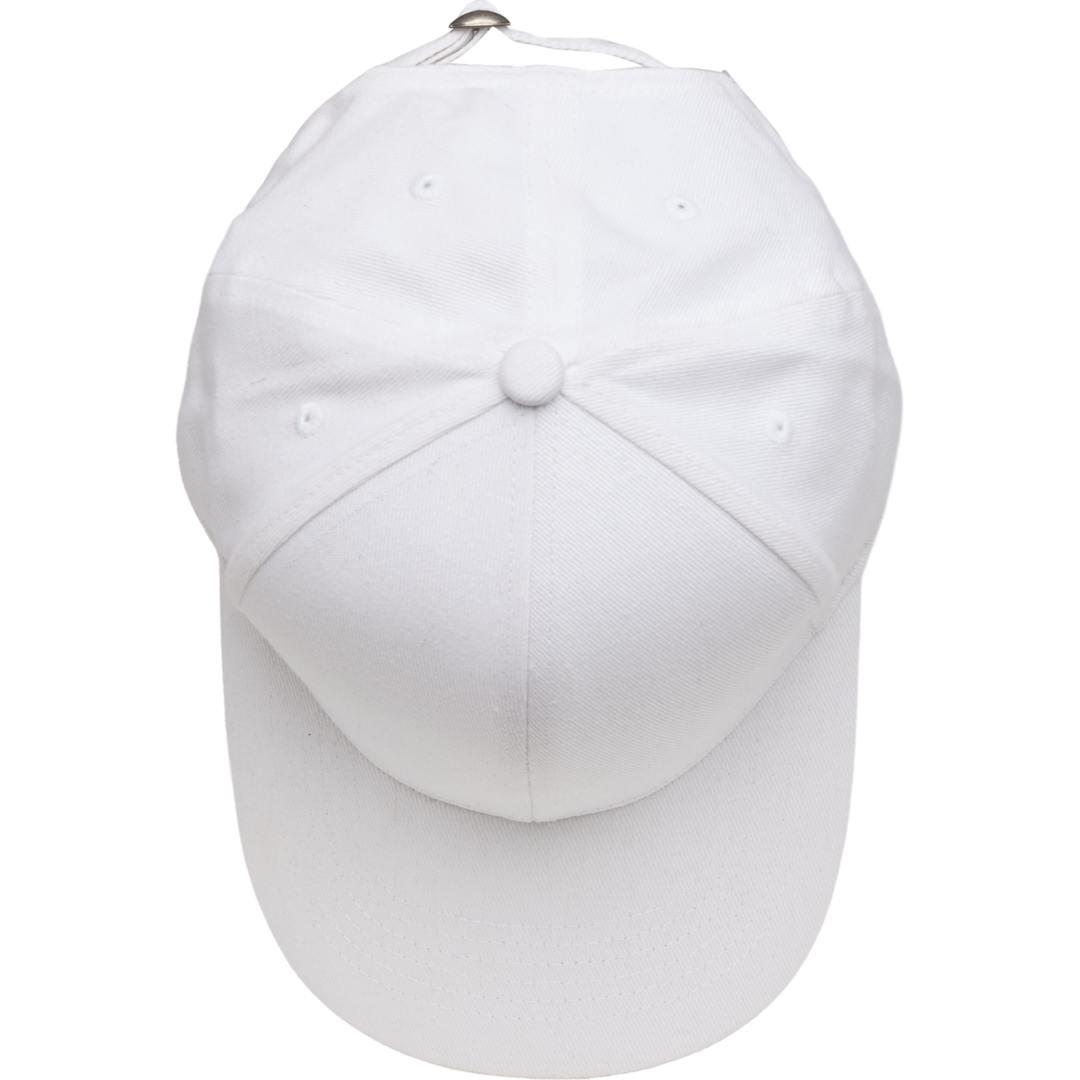 Recycled cotton twill 6 panel ballcap - unisex White miniatura 7