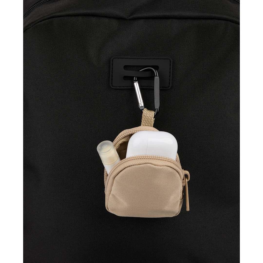 Mini backpack bag charm Natural miniatura 20