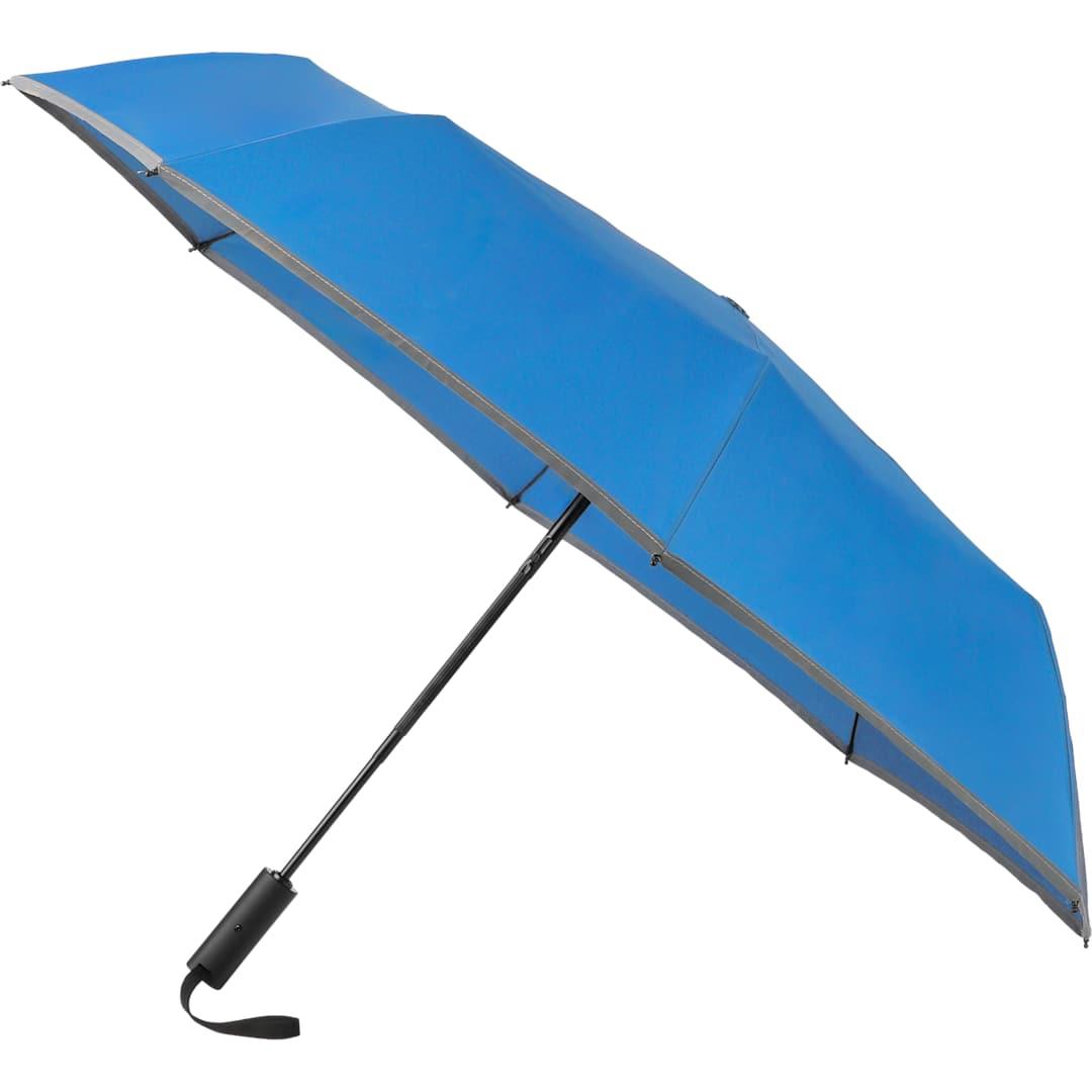 48 Rpet umbrella w/ reflective trim Black miniatura 20