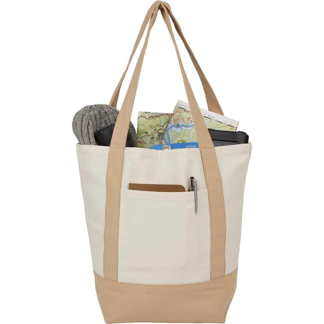 Mini recycled 8oz cotton canvas tote Red miniatura 35